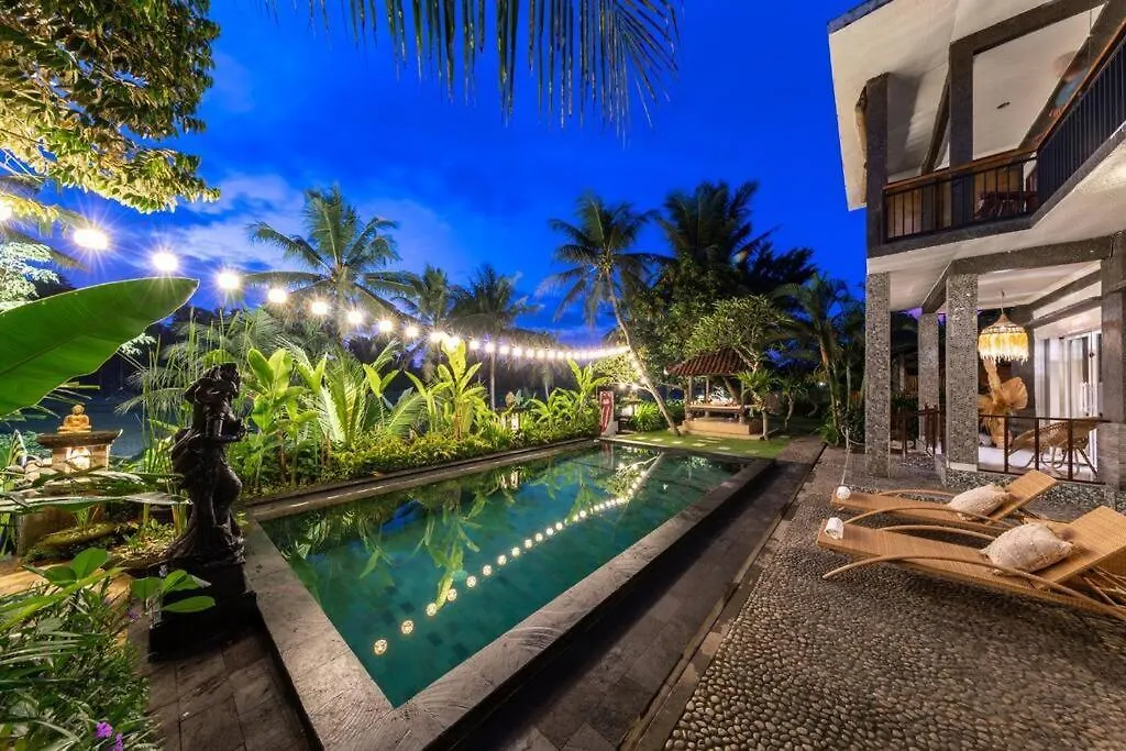 Eco Family Retreat, Rice Field & Jungle Views, Shared Pool, Nature Inspired Villa Ubud